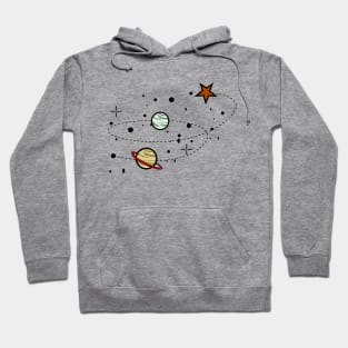 awesome Galaxy planets ,a cute plantes design Hoodie